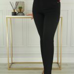 Spodnie damskie czarne push up