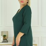 Kobieca tunika bluzka damska elegancka plus size zieleń