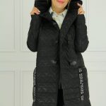 Kurtka płaszcz damski modny czarny