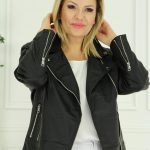 Ramoneska damska skórzana czarna