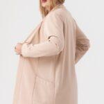 Elegancka damska narzutka camel (3)