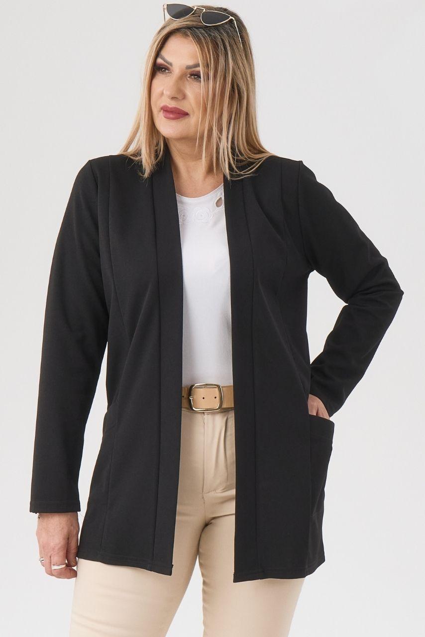 Elegancka damska narzutka czarna