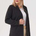 Elegancka damska narzutka czarna (4)