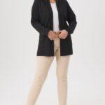 Elegancka damska narzutka czarna (5)