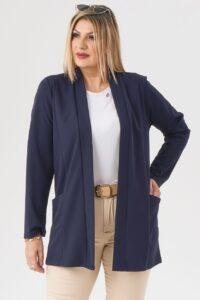 Elegancka damska narzutka granatowa