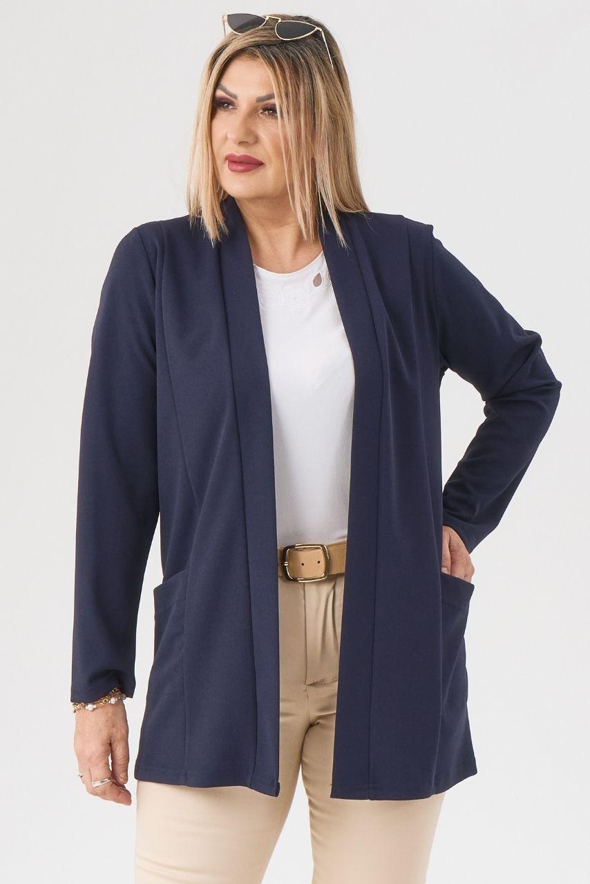 Elegancka damska narzutka granatowa