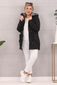 Kurtka parka dwustronna czarna