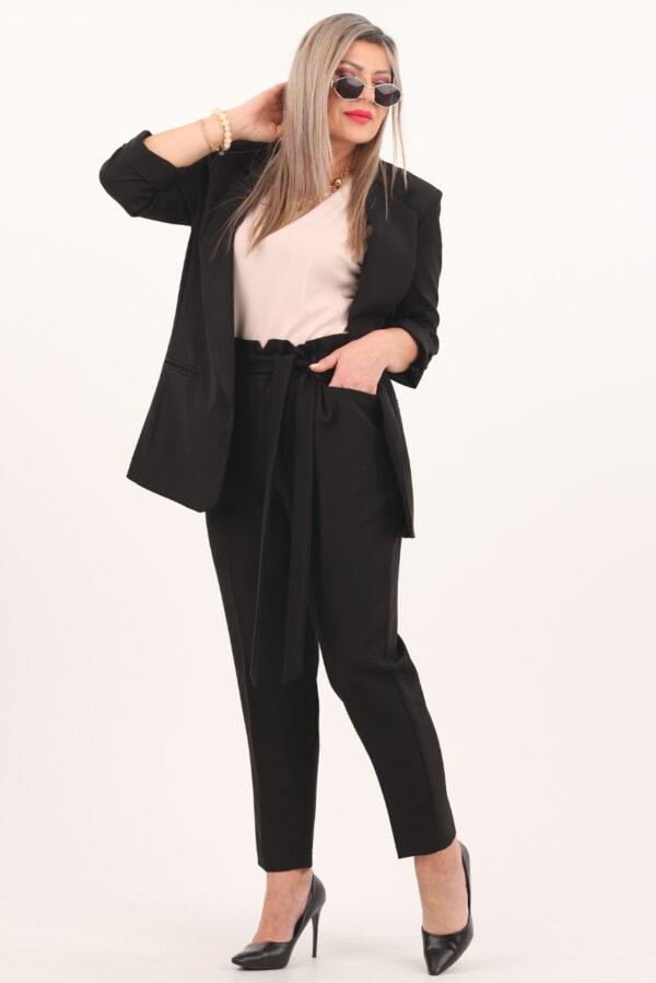Komplet garnitur damski czarny
