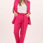 Komplet garnitur damski fuksja