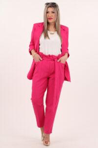 Komplet garnitur damski fuksja