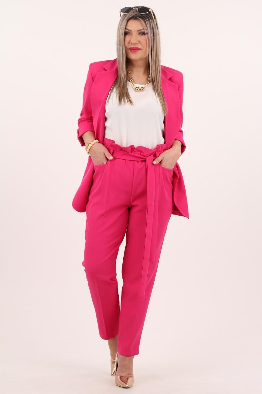 Komplet garnitur damski fuksja
