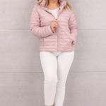 Dwustronna kurtka damska pikowana różowa