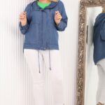 Kurtka jeansowa plus size przewiewna