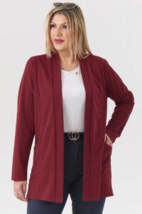 Elegancka damska narzutka bordowa