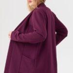 Elegancka damska narzutka fioletowa (3)