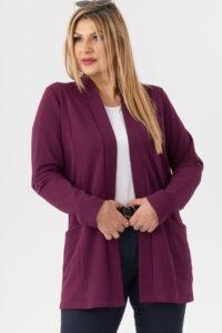 Elegancka damska narzutka fioletowa