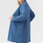 Elegancka damska narzutka niebieska (3)