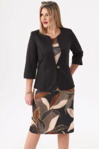 Żakiet damski elegancki czarny krótki