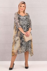 Zwiewna szyfonowa sukienka