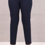 Wizytowe granatowe spodnie damskie