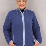 Bluza polarowa damska niebieska