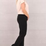 Spodnie na kant damskie czarne