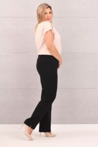 Spodnie na kant damskie czarne