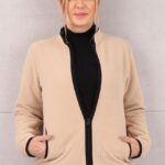 Bluza polarowa damska beżowa