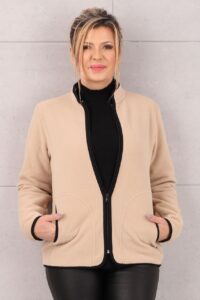 Bluza polarowa damska beżowa
