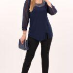 Bluzka-z-szyfonowym-rękawem-granatowa (5)