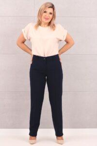 Spodnie na kant damskie granatowe
