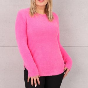 Sweterek damski alpaka różowy