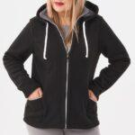 Bluza polarowa z kapturem czarna