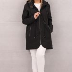 Lekka wiosenna kurtka parka czarna