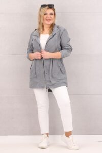 Kurtka parka wiosenno-letnia szara