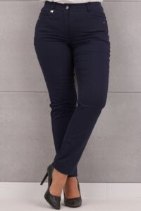 Wizytowe granatowe spodnie damskie