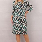 Modna klasyczna sukienka fala