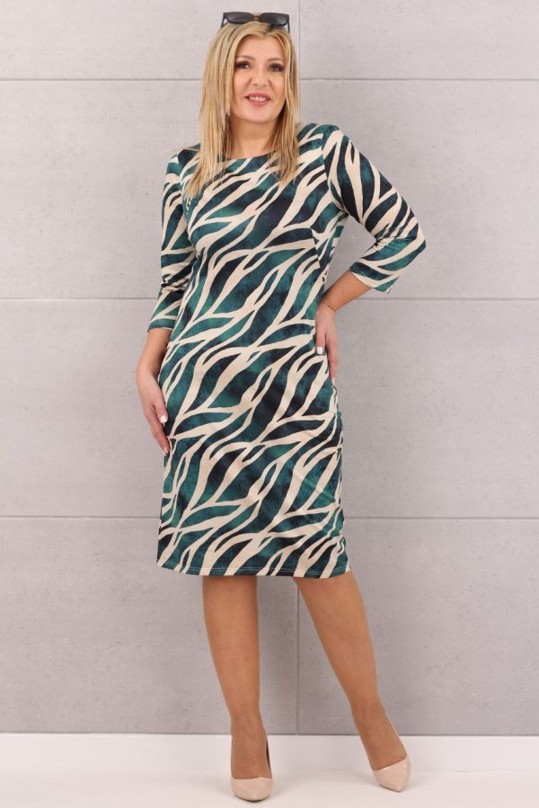 Modna klasyczna sukienka fala