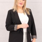 Marynarka w panterkę czarna