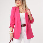Marynarka-damska-gładka-różowa (4)