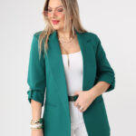 Marynarka damska gładka zielona
