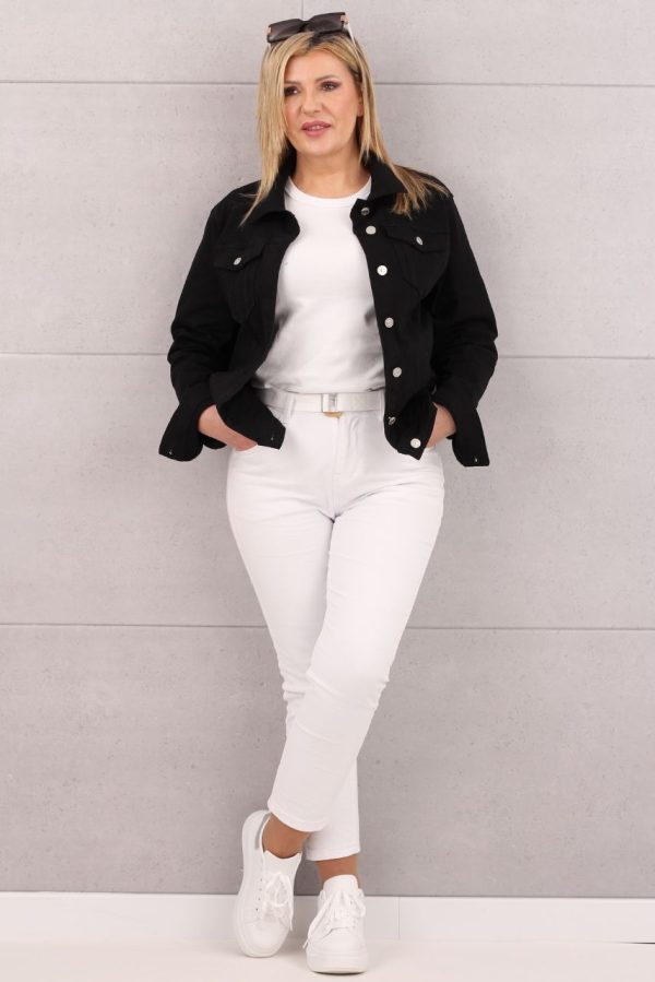 Kurtka jeansowa damska czarna