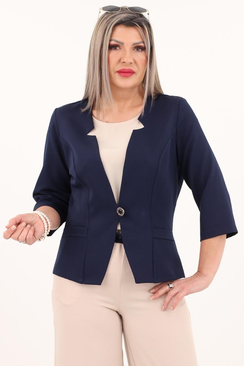 Elegancki żakiet na wesele granatowy