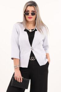 Elegancki żakiet na wesele szary