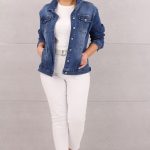 Katana jeansowa damska oversize