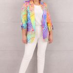 Kolorowa marynarka damska we wzory