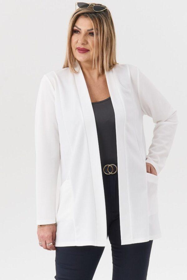 Elegancka damska narzutka biała