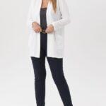 Elegancka damska narzutka biała (5)