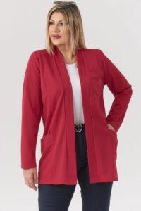 Elegancka damska narzutka czerwona