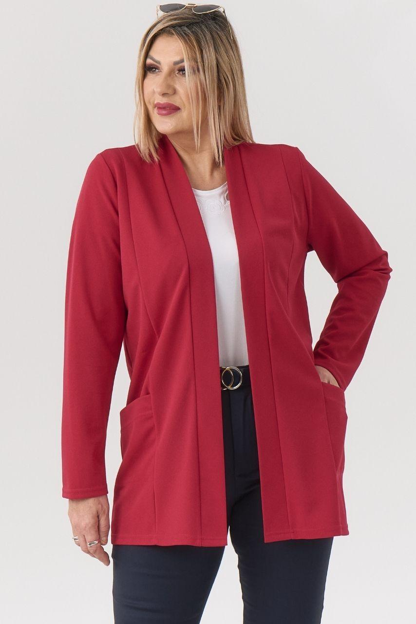 Elegancka damska narzutka czerwona